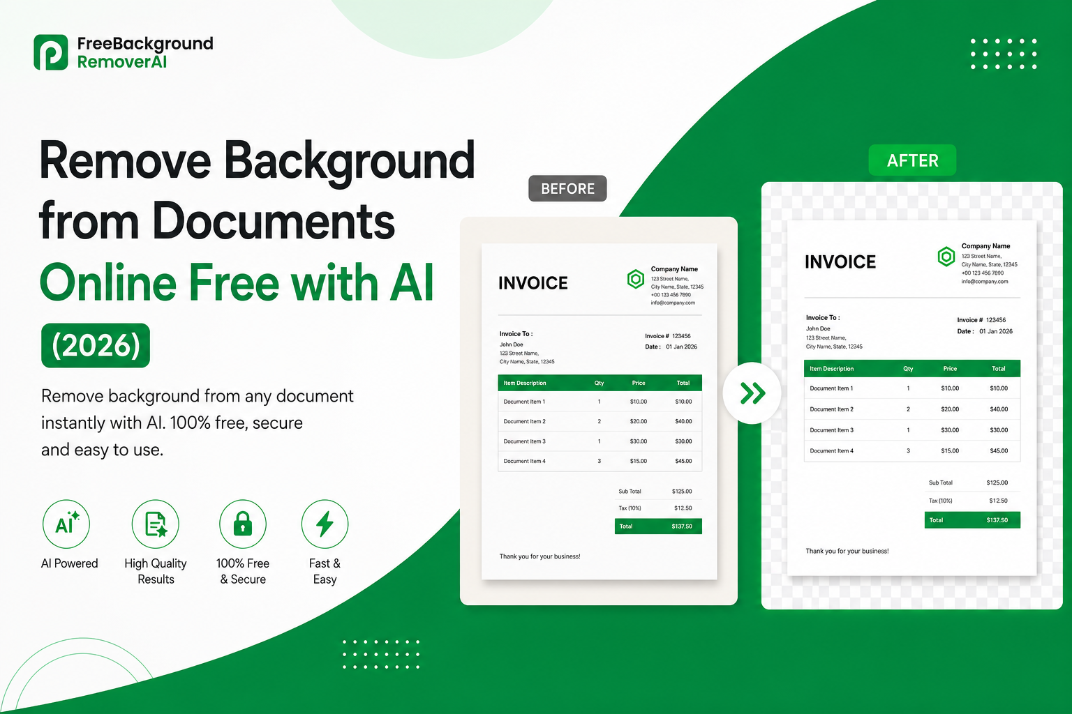 Remove Background from Documents Online Free with AI (2026)