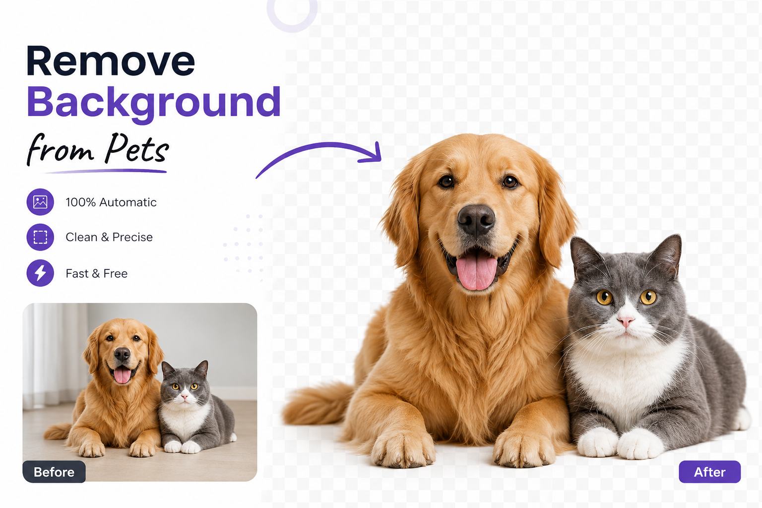 Remove Background from Pets Online (Free AI Guide)