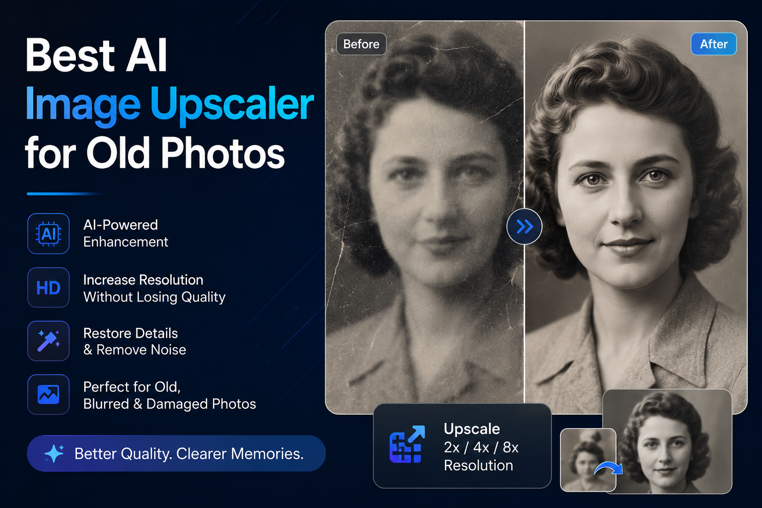 Best AI Image Upscaler for Old Photos (2026 Guide)