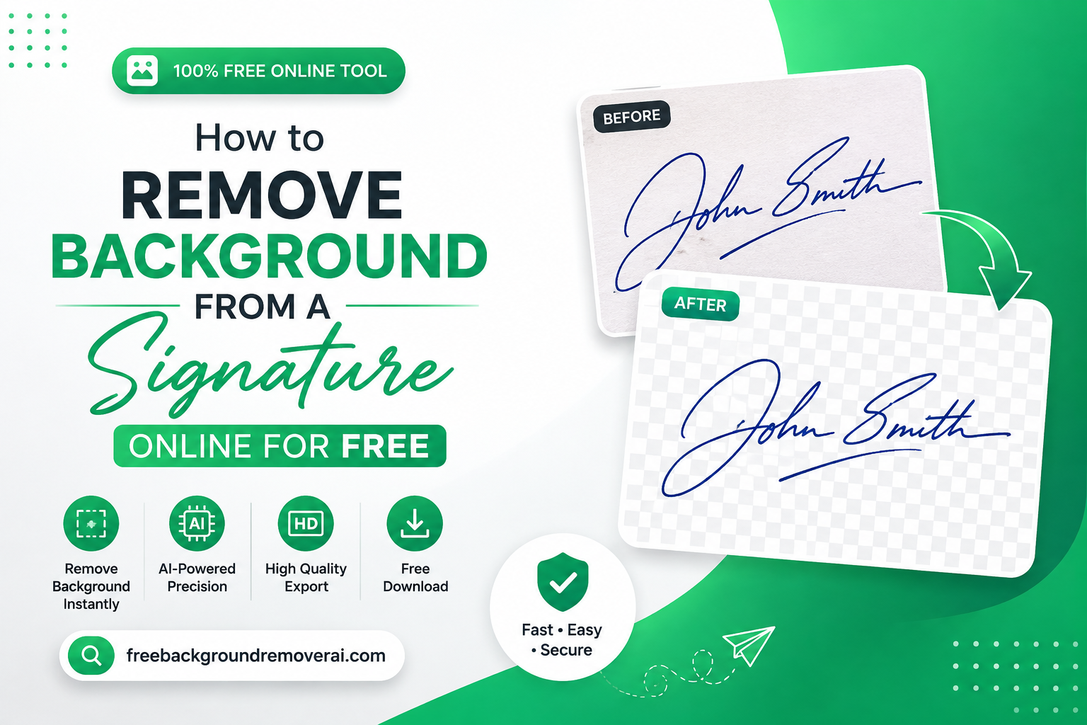 How to Remove Background from a Signature Online for Free