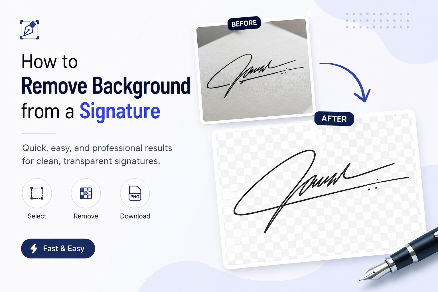 Remove Background from a Signature | Free Guide